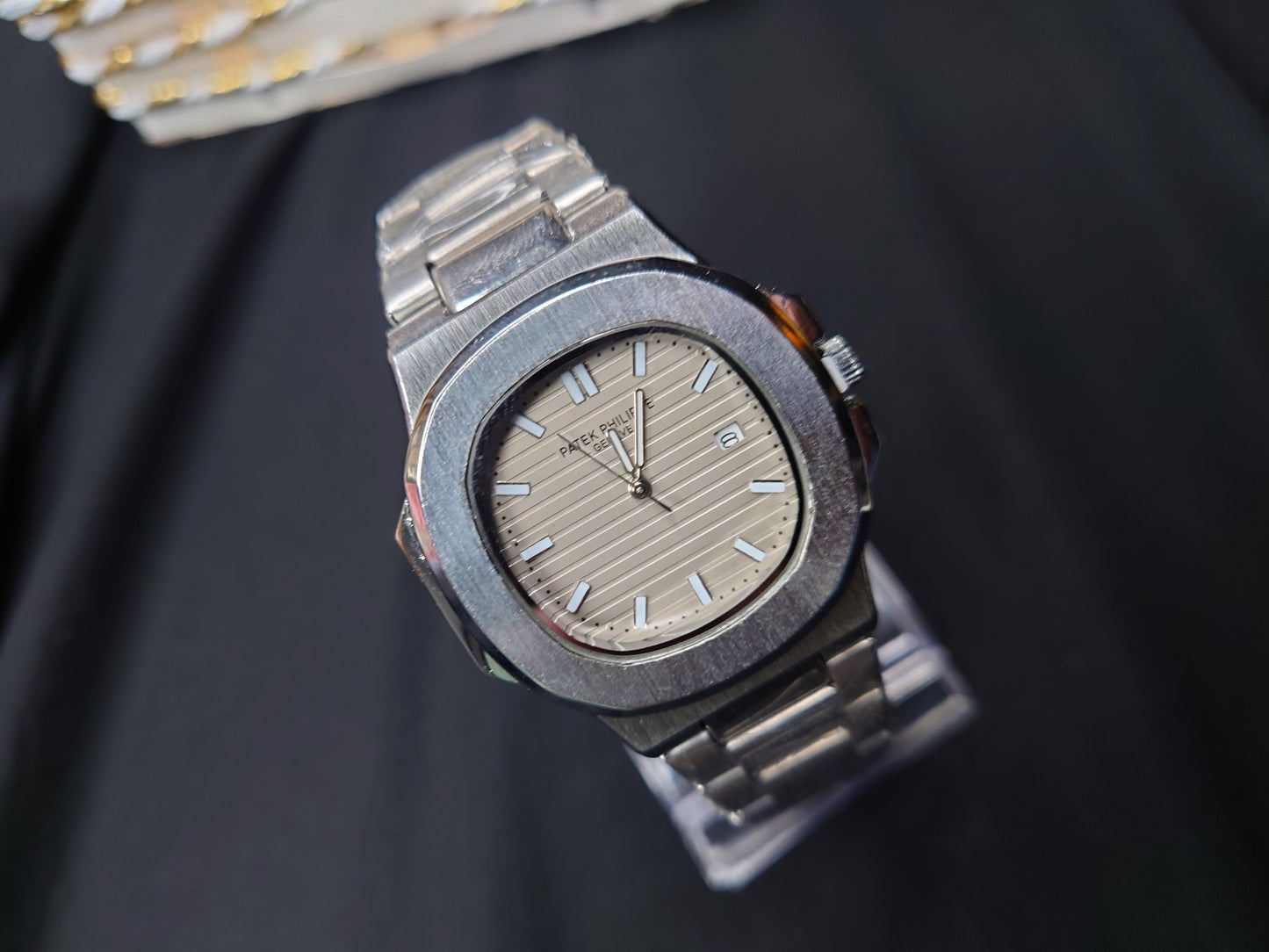 Patek Philippe Nautilus Grey Dial Stainless Steel Luxury Watch