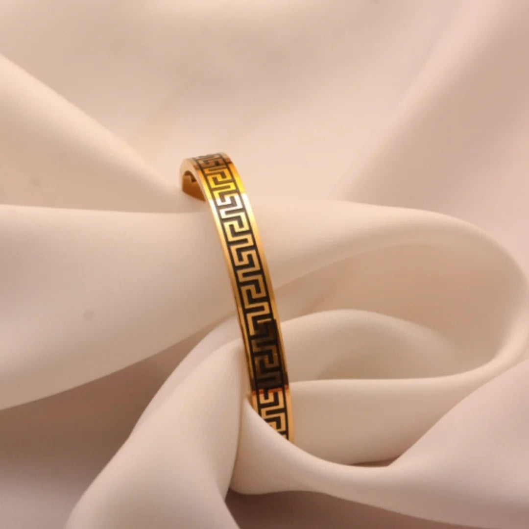 The Signature Greek Bracelet – Sleek. Stylish. Golden