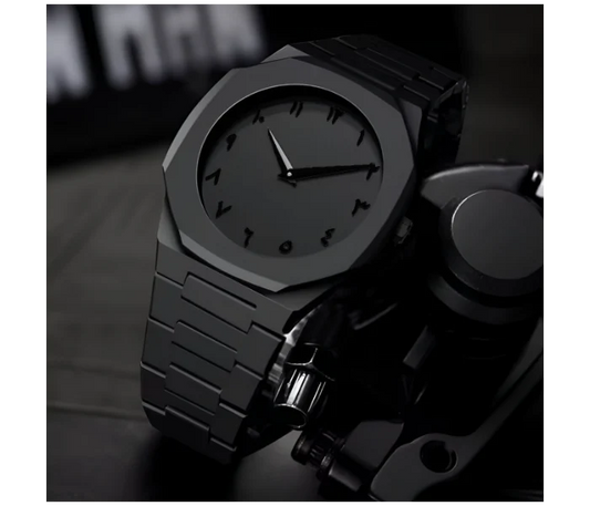 Black Arabic Aura Watch🔥With Double Lock