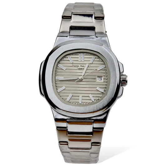 Patek Philippe Nautilus Grey Dial Stainless Steel Luxury Watch