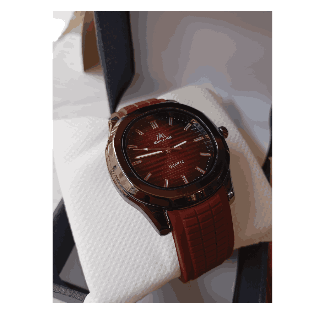 Minha MM Quartz Watch - Mehroon