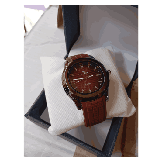 Minha MM Quartz Watch - Mehroon