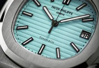 Patek Philippe Nautilus Tiffany Blue Dial Stainless Steel Luxury Watch